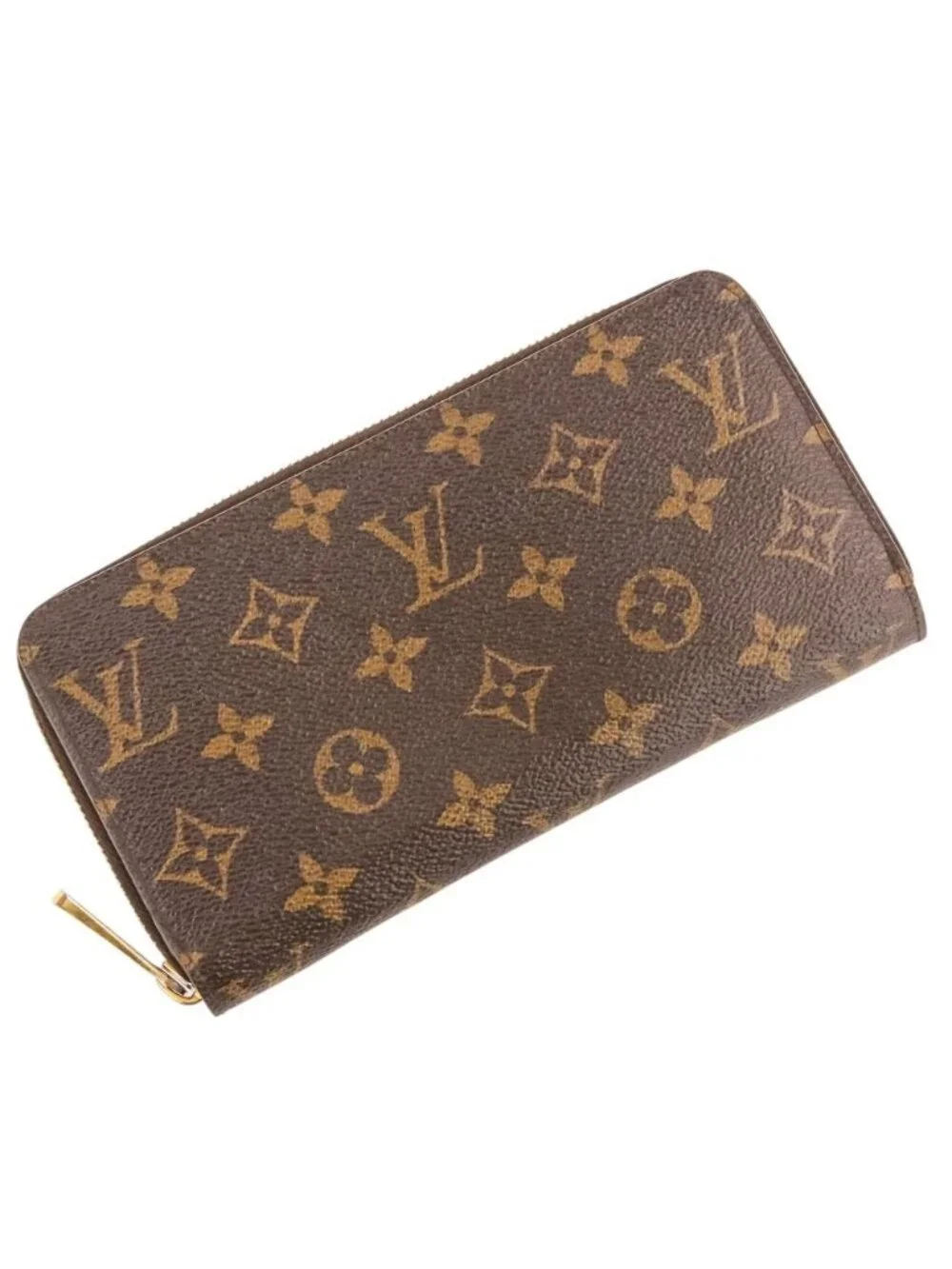 Louis Vuitton Monogram Zippy Wallet Fuchsia Pink Brown
